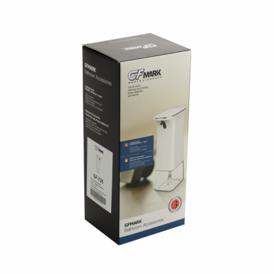 GFmark 726 дозатор сенсорный настольный для дезинфекции 350 мл, пластик/белый