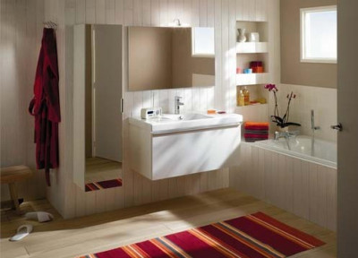 Тумба под раковину 115 см Jacob Delafon Odeon Up EB887-N18 белый блестящий