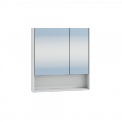 Зеркало-шкаф Санта Сити 60 с полкой универсальный (700337), белый