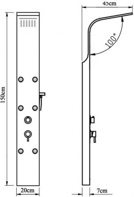 Душевая панель Aquanet Galaxy Shine (00209997)