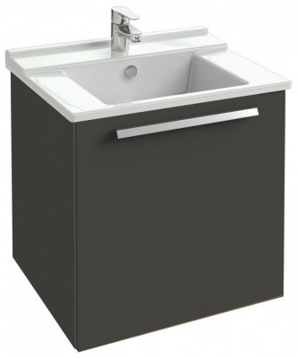 Мебель 57 см для раковины-столешницы, белый блестящий, Jacob Delafon «STRUKTURA» (EB1284-N18)