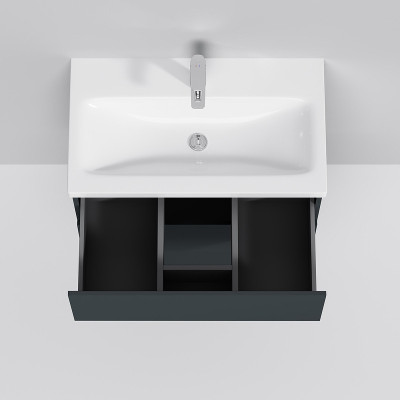 Тумба под раковину AM.PM Gem 75 M90FHX07522GM подвесная Графит матовый