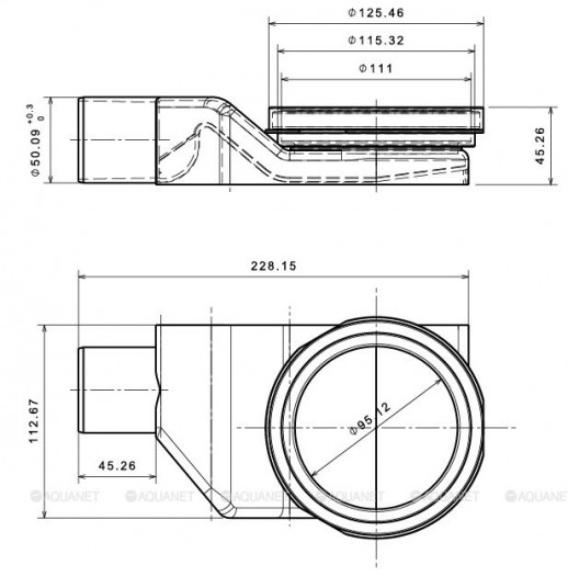 Душевой лоток Pestan Betto Line 650 13702510 Хром Нержавеющая сталь / Пластик