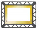 TECE TECEloop. Монтажная рамка для установки стеклянных панелей на уровне стены. Позолоченный. 9240648  (9240648)