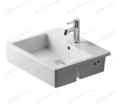 DURAVIT Vero 0314550000 умывальник встраиваемый до половины