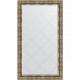 Зеркало настенное Evoform ExclusiveG 128х73 BY 4222 с гравировкой в багетной раме Серебряный бамбук 73 мм  (BY 4222)