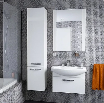 Тумба с раковиной Aquaton Ария 65 1A1340K0AA010 белая