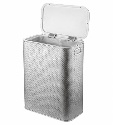 Geralis PHH-B PUNTO корзина для белья серебро, кант хром, стандарт