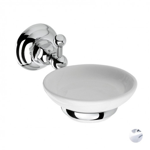 Nicolazzi Classica 1487 CR мыльница к стене, хром