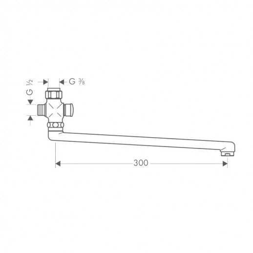 Hansgrohe 14495000 излив 30 см, хром