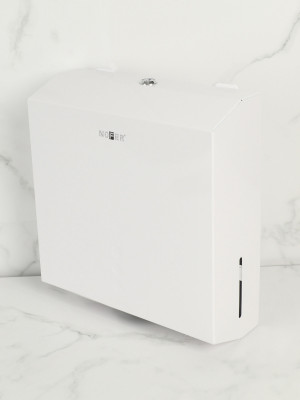 Диспенсер для бумажных полотенец NOFER 04006.W, сталь/белый