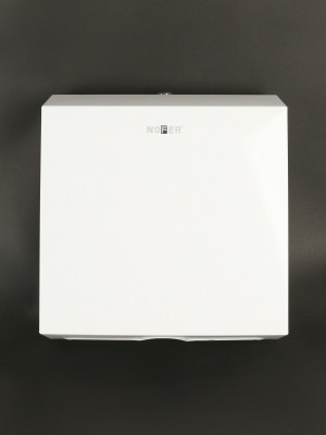 Диспенсер для бумажных полотенец NOFER 04006.W, сталь/белый