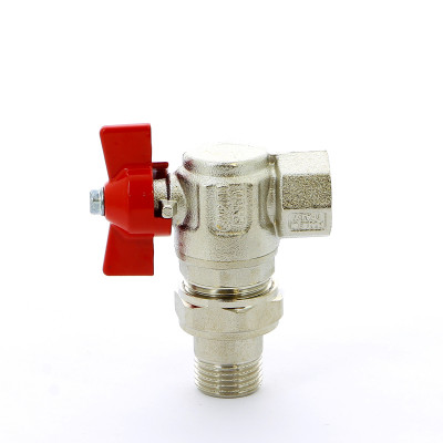 Кран шаровой НВ угловой с разъемным соединением IDEAL бабочка ITAP 1/2" (298 1/2')