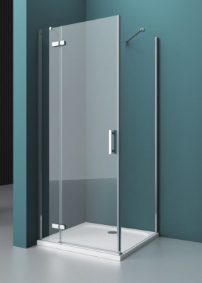 Душевой уголок Belbagno kraft-ah-12-90/80-c-cr-r, правосторонняя, прямоугольная, 90х80х195 см