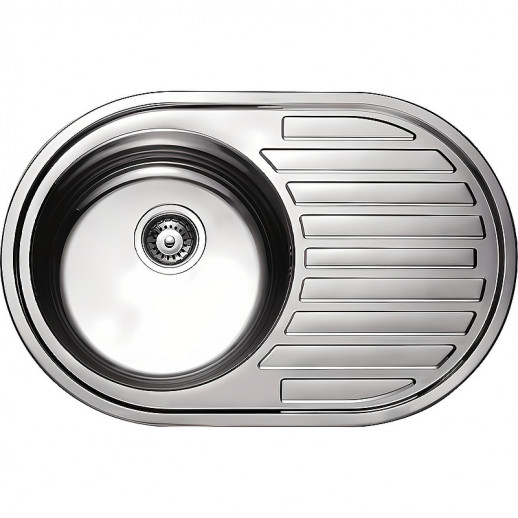 Кухонная мойка Haiba 77 HB5077-06 (нерж сталь) полированная