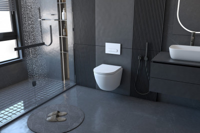 Унитаз ABBER Bequem AC1100 подвесной белый, безободковый