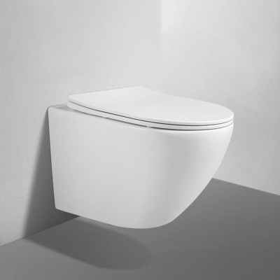 Унитаз ABBER Bequem AC1100 подвесной белый, безободковый