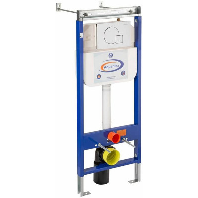 Инсталляция Aquanika Basic 10.702.45B.02.10 для унитаза с клавишей смыва хром