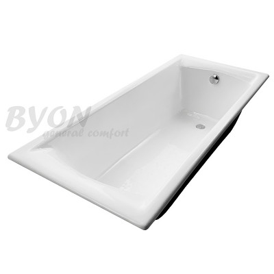 Чугунная ванна Byon Milan 180x75 Ц0000198 без антискользящего покрытия прямоугольная