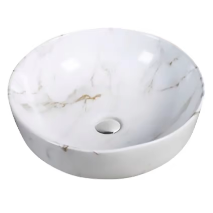 Раковина SantiLine SL-7021 накладная 41,5х41,5 см, под мрамор