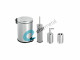 Efor Metal Набор для ванной комнаты (ведро 5 л, диспенсер для мыла, подставка для щеток, ёршик с подставкой) хром Хром (476)