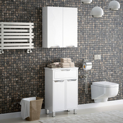 Подвесной шкаф в ванную Corozo Монро 55 SD-00000367 белый