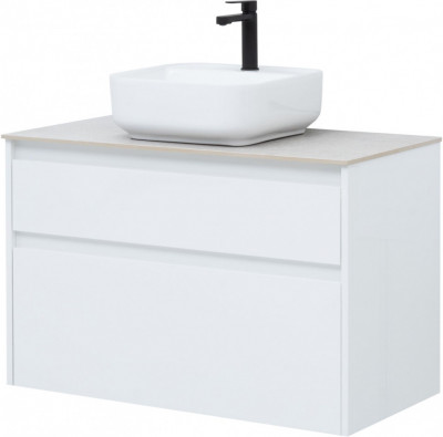 Тумба под раковину Aquanet Nova Lite 90 белый (2 ящика) подвесная (00242268)