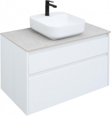 Тумба под раковину Aquanet Nova Lite 90 белый (2 ящика) подвесная (00242268)