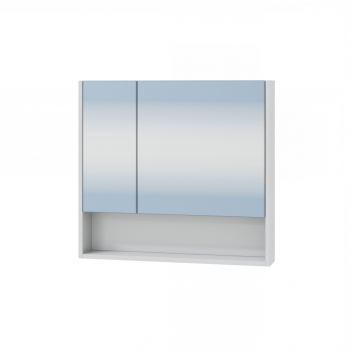 Зеркало-шкаф Санта Сити 70 с полкой универсальный (700352), белый
