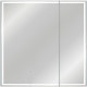 Зеркальный шкаф в ванную Style Line Квартет 80 СС-00002375 с подсветкой белый  (СС-00002375)