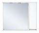 Зеркальный шкаф Misty Алиса - 100 белый правый Э-Али04100-01П  (Э-Али04100-01П)