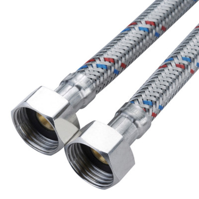 Подводка из стали для воды 1/2" г/г 80 см CTM CWFHF080