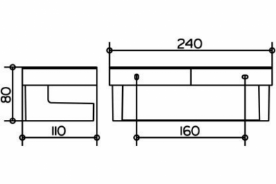 Полочка Keuco Moll 12758010000, хром