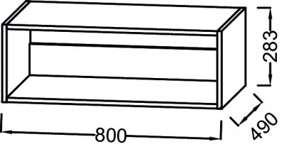 Ниша 80 см, модули для Jacob Delafon «ODEON RIVE GAUCHE» (EB2517-N18), белый