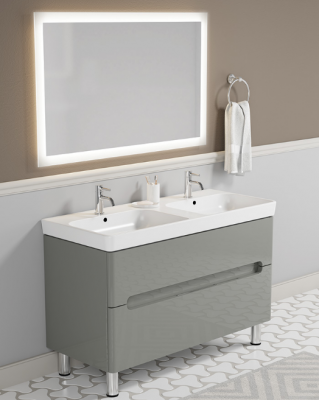 SanVit ФОРМА напольная тумба с двумя раковинами 120 см