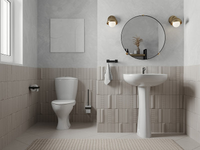 Раковина подвесная Santeri Версия 55 1.3111.5.S00.11B.0 белая прямоугольная