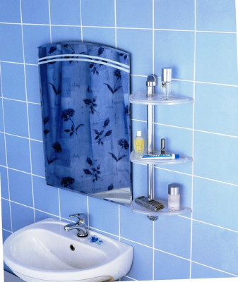 Primanova M-N16-16 полка 3-х ярусная, 27,7*16*63 см, прозрачно-натуральная