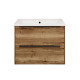 Тумба под раковину подвесная La Fenice Tesoro FNC-01-TES-DGT-80-2, табак  (FNC-01-TES-DGT-80-2)