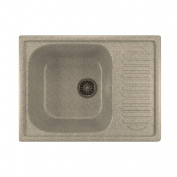 Мойка из искусственного мрамора MIXLINE ML-GM18 49x64 прямоугольная серый (525141)