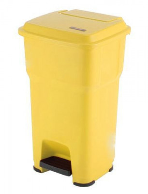 Vileda Гера контейнер пластиковый с педалью и крышкой 60 л 39х39х69 см