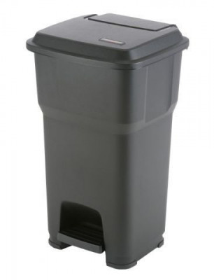 Vileda Гера контейнер пластиковый с педалью и крышкой 60 л 39х39х69 см