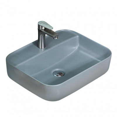 Накладная раковина MELANA mln-320355mg серый овальная 510х390