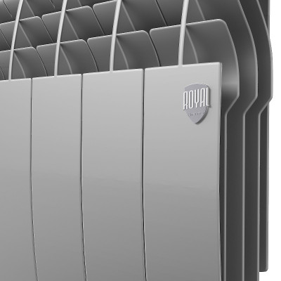 Радиатор Royal Thermo BiLiner 350 /Silver Satin VR - 12 секций (RTBSSVR35012)
