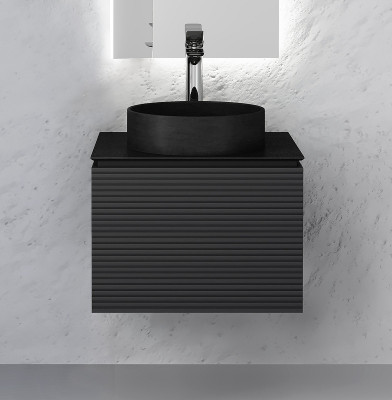 Тумба под раковину Jorno Stone 60 Stn.01.60/P/A/JR подвесная антрацит