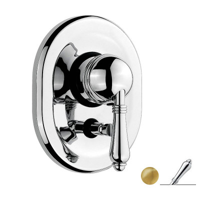 Nicolazzi Classica 3460 GO 75 смеситель для ванны/душа (внешняя часть), золото/ручка El Capitan