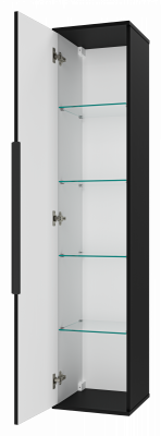 Шкаф-пенал подвесной Brevita Savoy 350x340x1650 черный (SAV-05035-030)