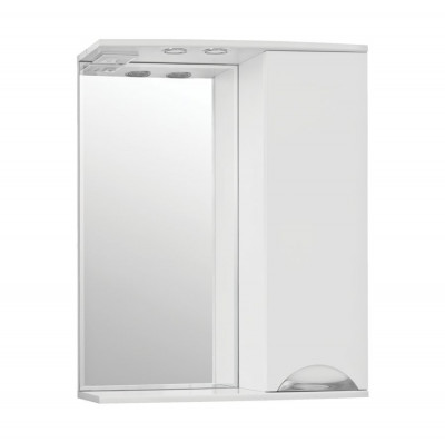 Зеркало-шкаф для ванной Style Line Жасмин 65/С белый (ЛС-00000041)