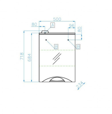 Комплект мебели для ванной Style Line Жасмин-2 50 Люкс Plus белый