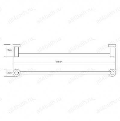 WasserKRAFT Donau K-9430 полотенцедержатель