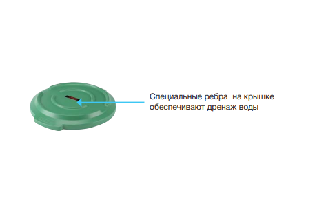 Vileda Professional Титан крышка для контейнера 120 л 57х61х7 см
